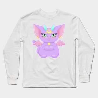 Kawaii Pastel Demon Luna Cat Long Sleeve T-Shirt